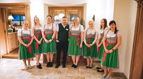 Teamfoto von der Seitenalm